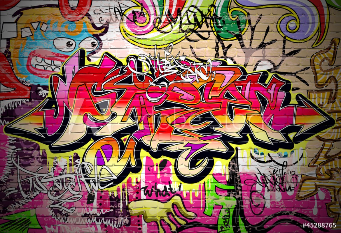 Afbeeldingen van Graffiti Art Vector Background